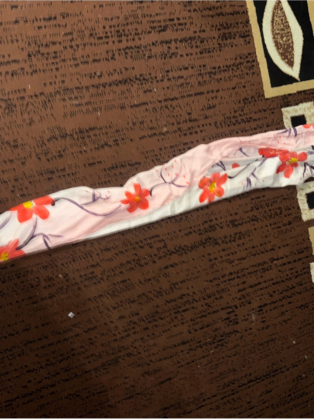 Pink Floral Lightweight Women's Scarf